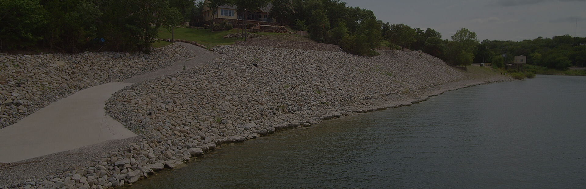 Shoreline and dam reclamation